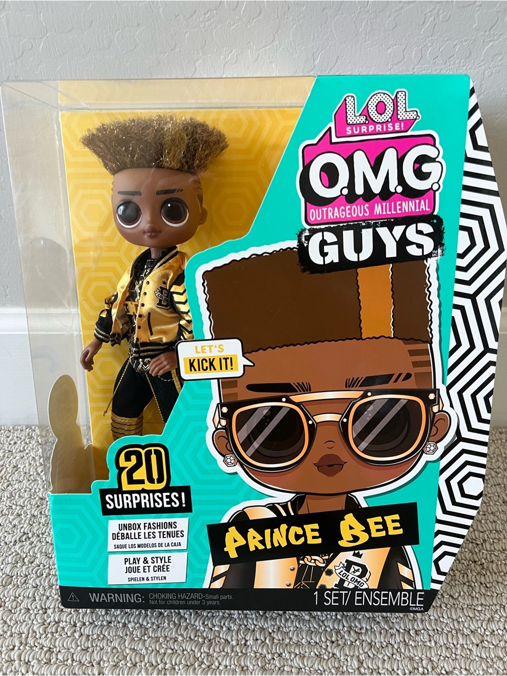 L.O.L. Surprise! O.M.G. Guys Prince Bee Doll NEW $35